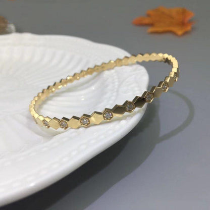 [⭐Novea]BEE LOVE GOLD DIAMOND BRACELET