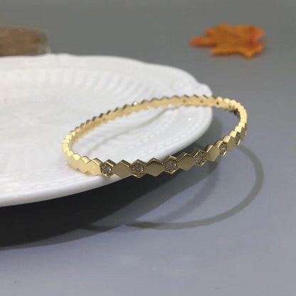 [⭐Novea]BEE LOVE GOLD DIAMOND BRACELET