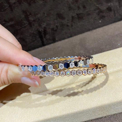 [⭐Novea]BEE LOVE GOLD BRACELET FULL DIAMOND