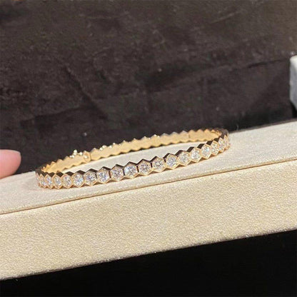 [⭐Novea]BEE LOVE GOLD BRACELET FULL DIAMOND