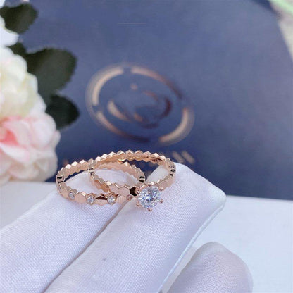 [⭐Novea]BEE LOVE RING PINK GOLD 1 DIAMOND
