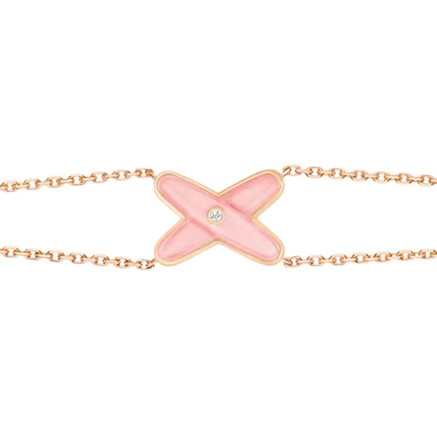 [⭐Novea]JEUX BRACELET PINK MOP PINK GOLD 1 DIAMOND