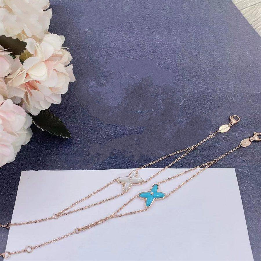 [⭐Novea]JEUX BRACELET TURQUOISE PINK GOLD 1 DIAMOND