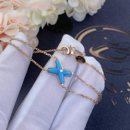 [⭐Novea]JEUX BRACELET TURQUOISE PINK GOLD 1 DIAMOND