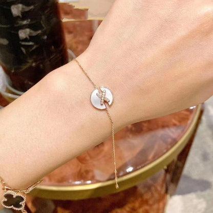 [⭐Novea]JEUX DE BRACELET MOP PINK GOLD DIAMONDS